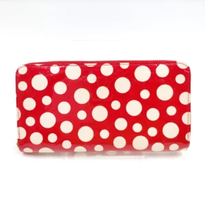 Vintage Louis Vuitton Vernis long Wallet, Red & white