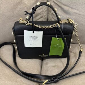 NEW with tag! Kate Spade Serrano place pearl Maisie black handle crossbody bag