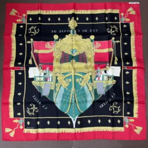 Hermes Carre 90 “Vue Du Carrosse De La Galere La Reale”